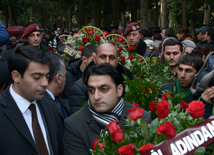 Farewell ceremony for people’s poet Zalimkhan Yagub.  Baku. Azerbaijan, 11 Jan. 2016